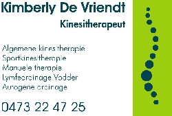 Afbeelding › Kinesist Kimberly De Vriendt